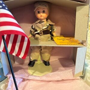 Madame Alexander Soldier Doll with Flag